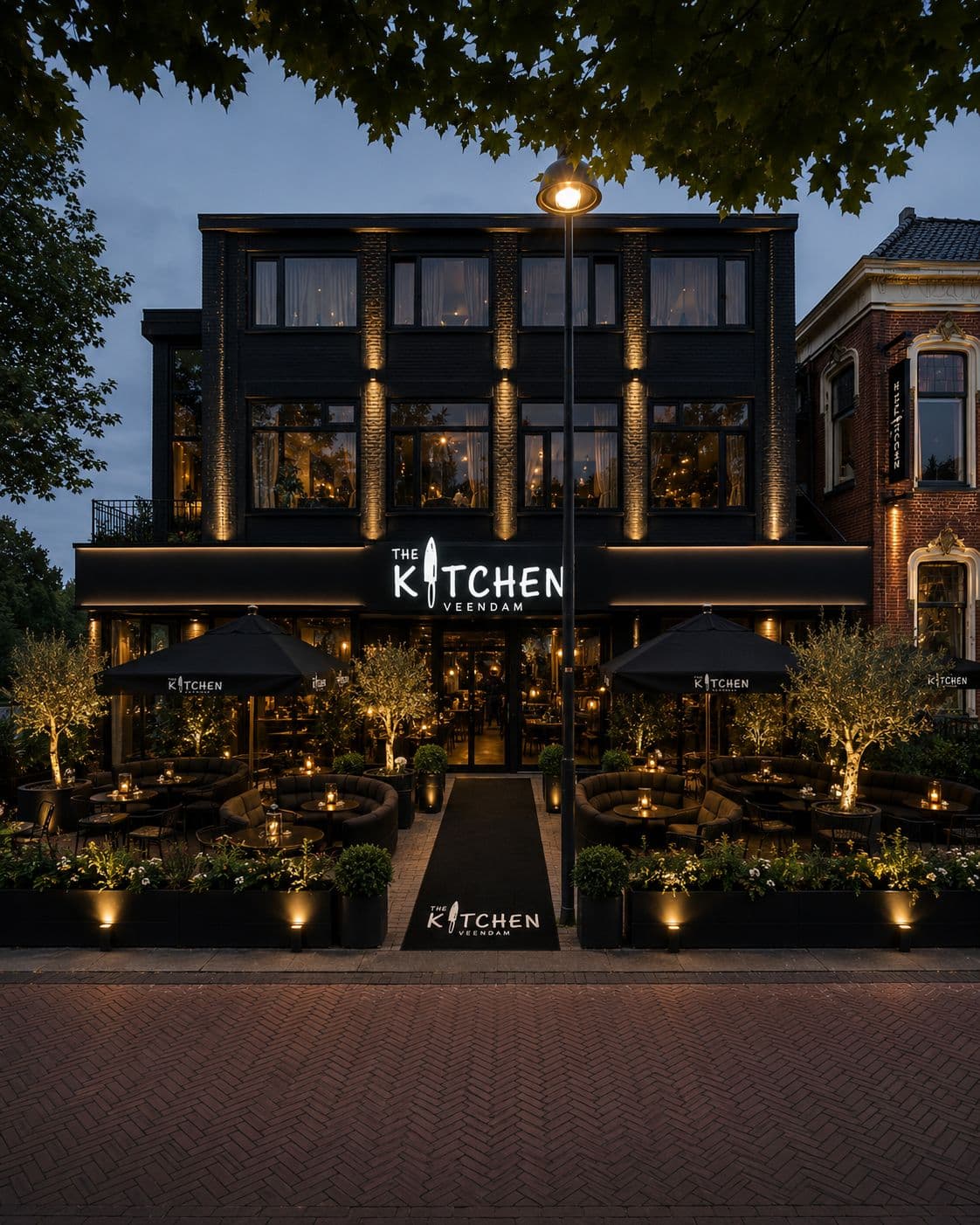 De gevel van The Kitchen Veendam